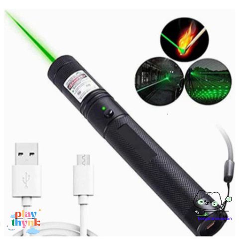 Bút Laze Tia Xanh 303 - Đèn Laser Siêu sáng, Chiếu Xa 3km, Có thể Sạc USB, Phụ Kiện Hữu Ích Cho Văn Phòng