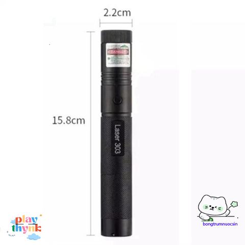 Bút Laze Tia Xanh 303 - Đèn Laser Siêu sáng, Chiếu Xa 3km, Có thể Sạc USB, Phụ Kiện Hữu Ích Cho Văn Phòng