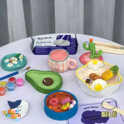Đất Sét Mont Marte Đa Năng Tự Khô - Clay Nghệ Thuật DIY, Dễ Uốn Nắn, Có 250/500/2000 Gram, Lý Tưởng Cho Nghệ Sĩ và Sinh Viên
