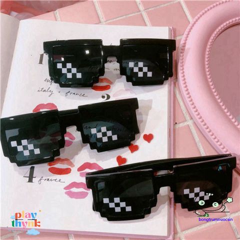 Kính Thuglife 6 Chấm MINECRAFT - Thời Trang Độc Đáo, Nhiều Màu Sắc, Phong Cách Cool Ngầu Cho Nam Nữ