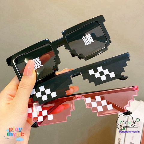 Kính Thuglife 6 Chấm MINECRAFT - Thời Trang Độc Đáo, Nhiều Màu Sắc, Phong Cách Cool Ngầu Cho Nam Nữ