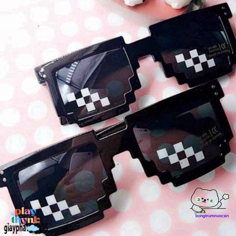 Kính Thug Life Mosaic Hip Hop UV400 - Kính Mát Độc Đáo Phong Cách Thời Trang Dành Cho Nam Nữ