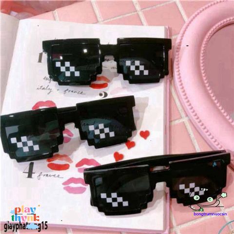 Kính Thug Life Mosaic Hip Hop UV400 - Kính Mát Độc Đáo Phong Cách Thời Trang Dành Cho Nam Nữ