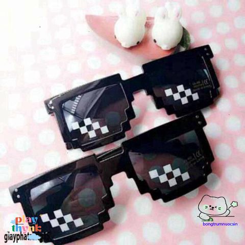 Kính Thug Life Mosaic Hip Hop UV400 - Kính Mát Độc Đáo Phong Cách Thời Trang Dành Cho Nam Nữ