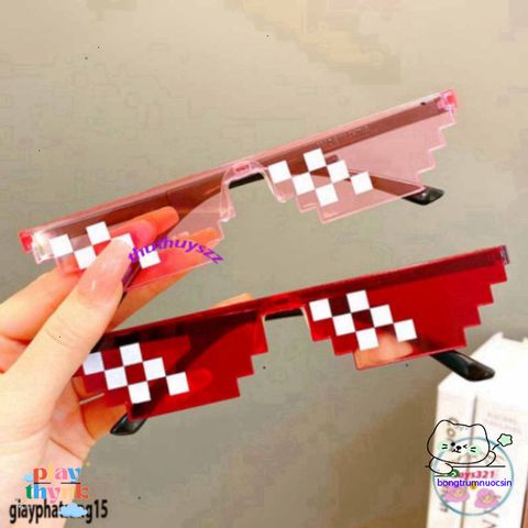 Kính Mắt Thuglife 6 Chấm MINECRAFT - Kiểu Dáng Cute, Bền Bỉ và Giá Cả Phải Chăng cho Nam Nữ, Phụ Kiện Thời Trang Hot Trend 2021