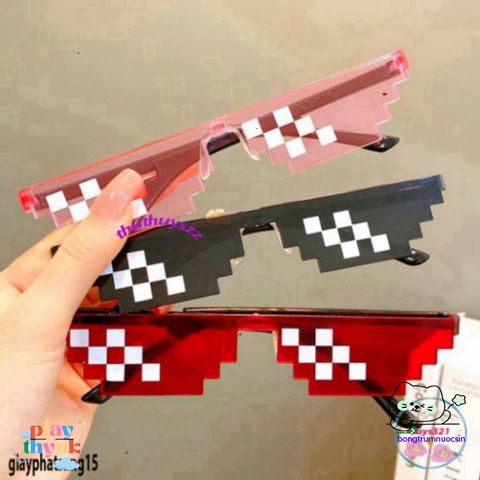Kính Mắt Thuglife 6 Chấm MINECRAFT - Kiểu Dáng Cute, Bền Bỉ và Giá Cả Phải Chăng cho Nam Nữ, Phụ Kiện Thời Trang Hot Trend 2021