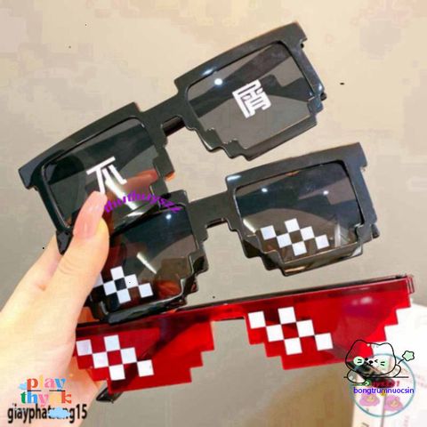 Kính Mắt Thuglife 6 Chấm MINECRAFT - Kiểu Dáng Cute, Bền Bỉ và Giá Cả Phải Chăng cho Nam Nữ, Phụ Kiện Thời Trang Hot Trend 2021