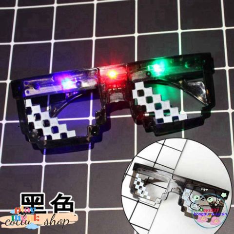 Kính Thuglife 6 Chấm MINECRAFT - Kính Mát LED Nhiều Màu Sắc Thời Trang, Phong Cách Độc Đáo và Sáng Tạo