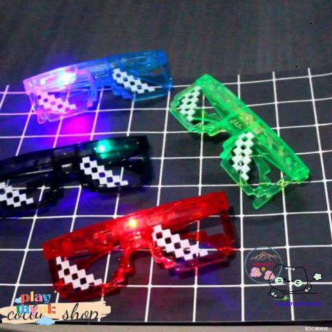 Kính Thuglife 6 Chấm MINECRAFT - Kính Mát LED Nhiều Màu Sắc Thời Trang, Phong Cách Độc Đáo và Sáng Tạo