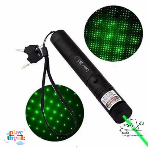 Bút Laser 303 & 301 - Đèn Laser Xanh Mạnh Mẽ Cho Hướng Dẫn, Cứu Hộ, Thám Hiểm - Bộ Đầy Đủ Kèm Sạc và Pin