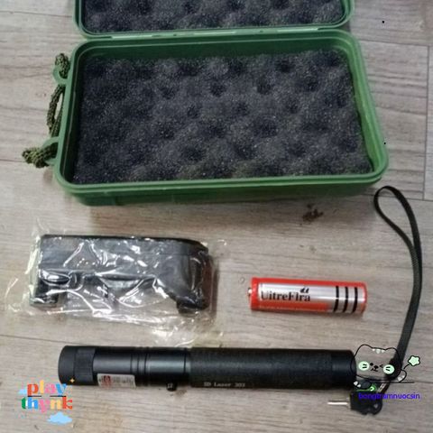 Bút Laser 303 & 301 - Đèn Laser Xanh Mạnh Mẽ Cho Hướng Dẫn, Cứu Hộ, Thám Hiểm - Bộ Đầy Đủ Kèm Sạc và Pin
