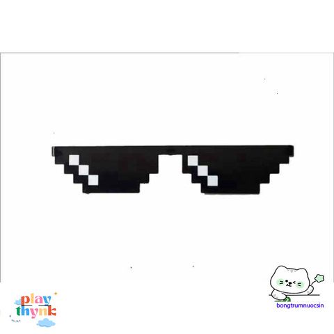 Kính Râm Thuglife 6 Chấm MINECRAFT - Phong Cách Thời Trang Rực Rỡ Cho Nam Nữ, Kính Mát Đẹp Cho Fan Game