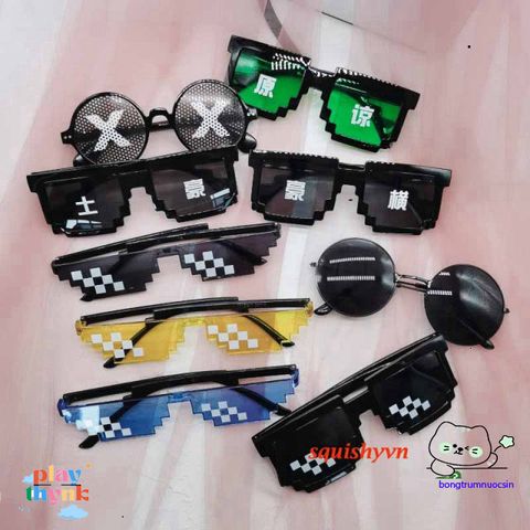 Kính Mát 6 Lỗ Nhiều Màu PVN52031 Thug Life - Phụ Kiện Game Thể Hiện Phong Cách Cá Tính Nghệ Thuật