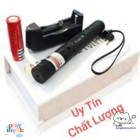 Đèn Pin Laser 303 Cao Cấp - Chiếu Xa 2 Km, Ánh Sáng Đỏ/Xanh, Chống Nước, Đèn Cho Giảng Dạy và Du Lịch, Bao Gồm Pin và Củ Sạc.