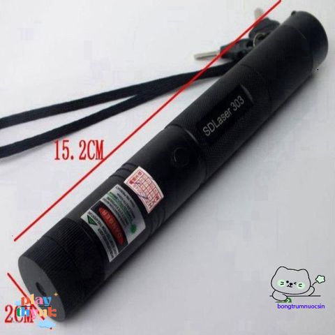 Đèn Pin Laser 303 Cao Cấp - Chiếu Xa 2 Km, Ánh Sáng Đỏ/Xanh, Chống Nước, Đèn Cho Giảng Dạy và Du Lịch, Bao Gồm Pin và Củ Sạc.