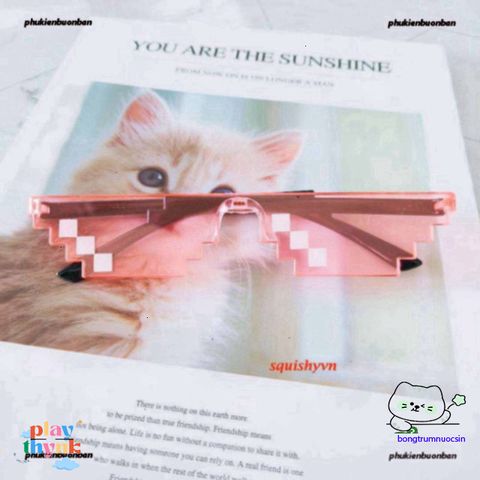Kính Gương Thug Life Nhiều Màu - Phụ Kiện Thời Trang Siêu Ngầu cho Game Thủ và Fan Minecraft