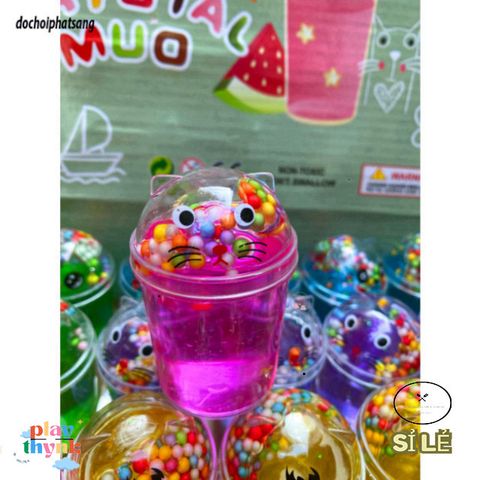 Bộ Đồ Chơi Slime Mèo Trà Sữa 11 Màu Sắc Tươi Sáng - Slime Nhão Kỳ Diệu Cho Trẻ Em, Đồ Chơi Xếp Hình Sáng Tạo