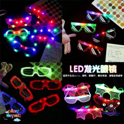 Kính Râm LED Thời Trang - Kính Dự Tiệc Phát Sáng Màu Sắc Sống Ảo, Phụ Kiện Tiệc Tùng, Dạo Phố, Quà Tặng Vui Nhộn