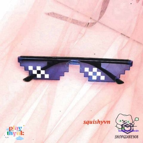 Kính Mắt Thug Life 6 Chấm MINECRAFT - Kính Thời Trang Nam Nữ Phong Cách Trẻ Trung, Giao Hàng Miễn Phí Từ 50K