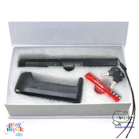 Bút Laser 303 Siêu Mạnh - Tia Xanh/Đỏ, Chiếu Xa 3km, Đèn Laze Trình Bày và Tìm Kiếm - Bao Gồm Pin & Sạc Miễn Phí!