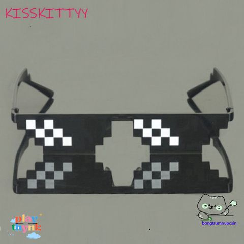Kính Mát 8-bit MLG Thug Life - Kính Chống UV400 Cho Người Yêu Thích Minecraft và Phong Cách Thời Trang Unisex