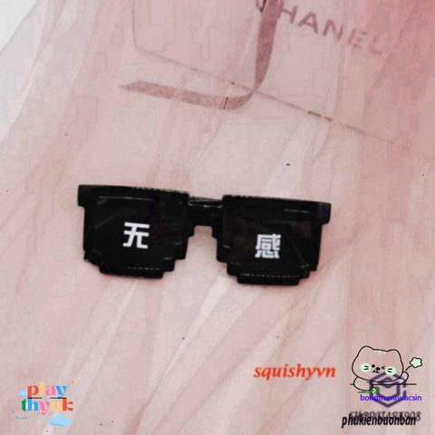 Kính Mắt Thug Life Đen - Phong Cách Dân Chơi Cá Tính 6 Chấm, Kính Bảo Vệ Mắt Thời Trang Cho Nữ