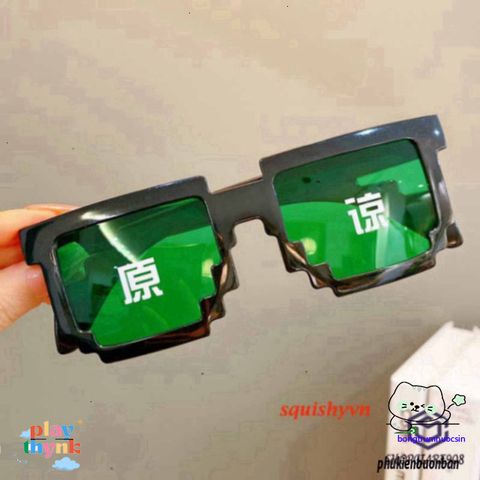 Kính Mắt Thug Life Đen - Phong Cách Dân Chơi Cá Tính 6 Chấm, Kính Bảo Vệ Mắt Thời Trang Cho Nữ