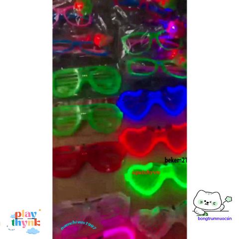 Kính Mát LED Nhiều Màu Thời Trang - Phụ Kiện Tiệc Tùng và Dạo Phố Độc Đáo Cho Dịp Lễ và Sinh Nhật