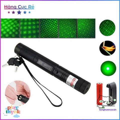 Đèn Laser 303 Màu Xanh - Bộ Phát Tia Laser Chất Lượng Cao 400mW, Phạm Vi 8000 Mét, Tia Sáng Mạnh Mẽ, Thích Hợp Cho Giảng Dạy và Quan Sát Bầu Trời