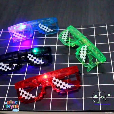 Kính Mắt Thời Trang LED 6 Chấm MINECRAFT Nhiều Màu - Phong Cách Thuglife, Hot Trend 2021, Quà Tặng Độc Đáo Cho Các Fan Game