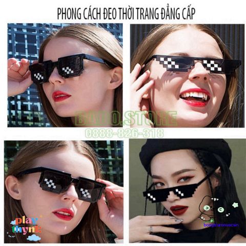 Kính THUG LIFE THUNGLIKE 6 Hàn Quốc - Kính Thời Trang Unisex Gọng Gập, Chất Nhựa PC, Quà Tặng Độc Đáo cho Người Yêu Gamer