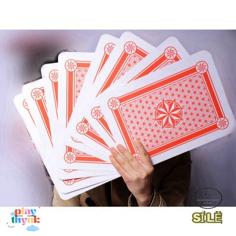 Bộ Bài Tây Jumbo Khổng Lồ A4 & B7 – Thẻ Chơi Độc Lạ Cho Buổi Tiệc, Chụp Ảnh Cosplay, Dễ Nhìn Dành Cho Người Lớn & Trẻ Nhỏ