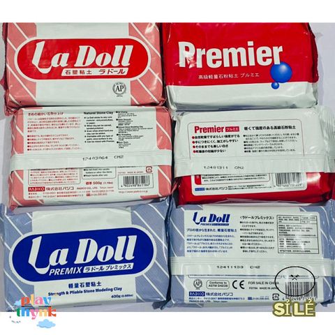 Bộ Đất Sét Tự Khô Đa Quốc Gia - Ladoll Nhật, Das Italy 500g, Fino TQ - Chất Liệu Dẻo, Dễ Nặn, Phù Hợp Cho Nghệ Thuật Điêu Khắc