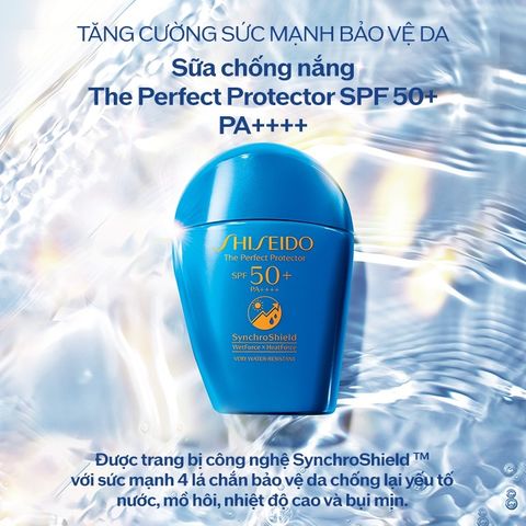 Sữa Chống Nắng Shiseido The Perfect Protector SPF50+ PA++++ - Bảo Vệ Da Chống Tia UV, Cảm Giác Nhẹ Mặt, 50ml Chính Hãng Nhật Bản