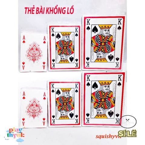 Bộ Bài Poker Khổng Lồ A4 - 10 Thiết Kế Thẻ Bài Độc Đáo, Kích Thước Gấp 9 Lần Bài Thông Thường, Chất Liệu Bìa Cứng Bền Chắc