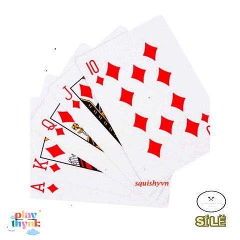 Bộ Bài Poker Khổng Lồ A4 - 10 Thiết Kế Thẻ Bài Độc Đáo, Kích Thước Gấp 9 Lần Bài Thông Thường, Chất Liệu Bìa Cứng Bền Chắc