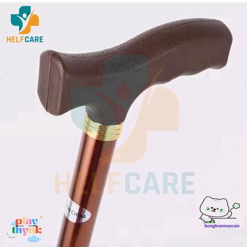 Gậy Chống 1 Chân HelpCare - Điều Chỉnh Chiều Cao, Hỗ Trợ Đi Lại Cho Người Già - Hợp Kim Nhôm Nhẹ, Bền, Chống Trượt
