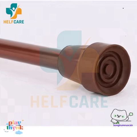 Gậy Chống 1 Chân HelpCare - Điều Chỉnh Chiều Cao, Hỗ Trợ Đi Lại Cho Người Già - Hợp Kim Nhôm Nhẹ, Bền, Chống Trượt