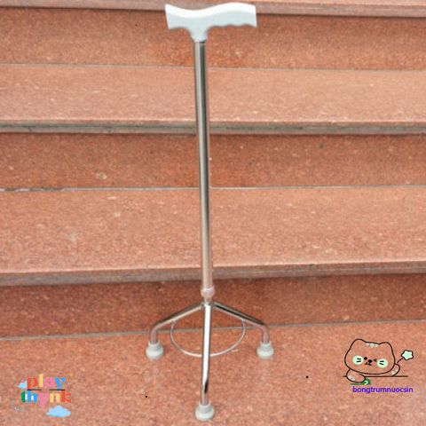 Gậy Chống 3/4 Chân Nhập Khẩu cho Người Già - Gậy Đi Bộ Bền Bỉ, Điều Chỉnh Chiều Cao, Phù Hợp Cho Cụ Ông Cụ Bà