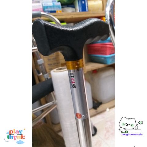 Gậy Chống 3/4 Chân Nhập Khẩu cho Người Già - Gậy Đi Bộ Bền Bỉ, Điều Chỉnh Chiều Cao, Phù Hợp Cho Cụ Ông Cụ Bà
