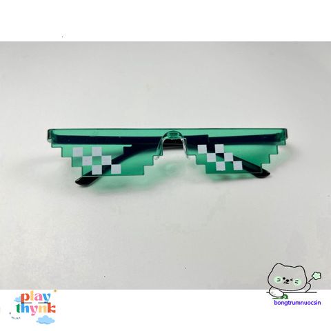 Kính Thug Life 6 Chấm Nhiều Màu - Phụ Kiện Mắt Siêu Ngầu Cho Gamer và Fan Minecraft
