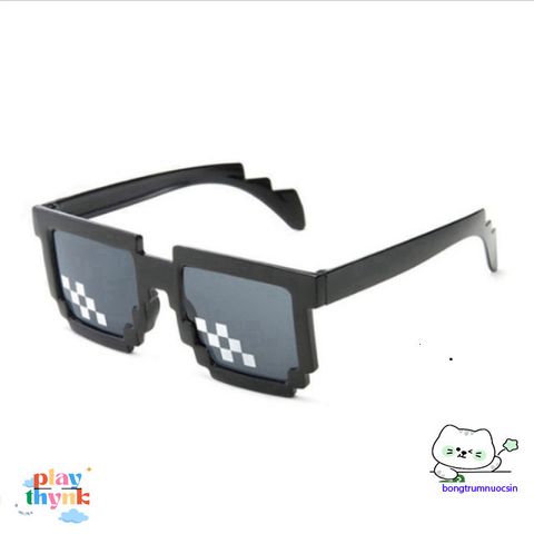 Kính Thug Life 6 Chấm Nhiều Màu - Phụ Kiện Mắt Siêu Ngầu Cho Gamer và Fan Minecraft