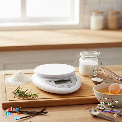 Cân Điện Tử Mini 5Kg B05 - Chính Xác và Đa Năng, Thiết Kế Nhỏ Gọn Cho Bếp, Làm Bánh và Pha Chế