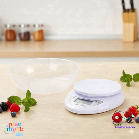 Cân Điện Tử Mini 5Kg B05 - Chính Xác và Đa Năng, Thiết Kế Nhỏ Gọn Cho Bếp, Làm Bánh và Pha Chế