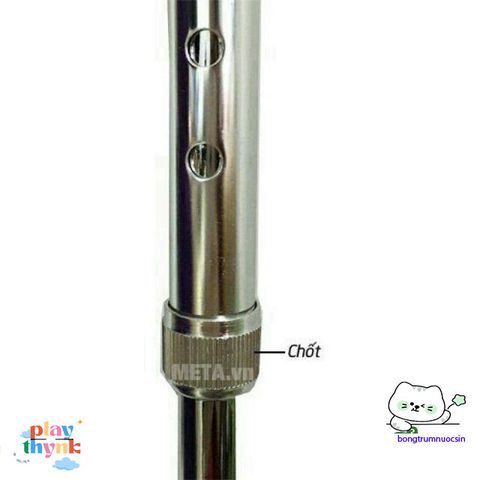 Gậy Chống Inox 3 Chân Lucass - Thiết Bị An Toàn cho Người Cao Tuổi - Điều Chỉnh Chiều Cao, Độ Bền Cao