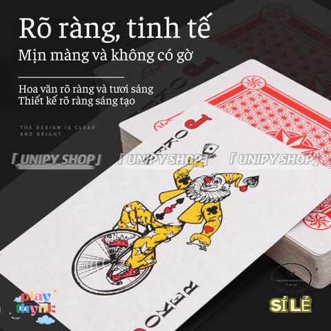 Bộ Bài Poker Khổng Lồ 54 Lá - Thẻ Siêu To Chơi Game & Trang Trí - Bài Tây Lớn In Sắc Xảo, Chất Liệu Giấy Bền Chắc