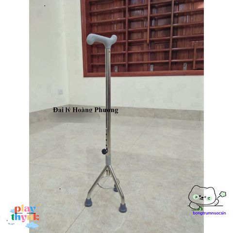 Gậy hỗ trợ đa chân inox - Gậy đi lại cho người già, người có nhu cầu đặc biệt, hỗ trợ vững chắc và an toàn khi di chuyển