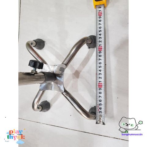 Gậy hỗ trợ đa chân inox - Gậy đi lại cho người già, người có nhu cầu đặc biệt, hỗ trợ vững chắc và an toàn khi di chuyển