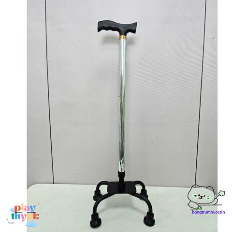 Gậy đi lại Lucass B924 4 chân - Thiết bị hỗ trợ di chuyển cho người lớn tuổi, có thể điều chỉnh chiều cao, an toàn và chắc chắn.