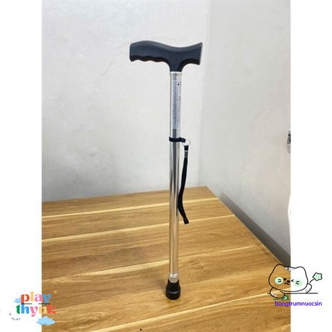 Gậy đi bộ Lucass 3 chân cho người già - Cây chống điều chỉnh chiều cao, chất liệu sắt mạ crom, bền đẹp, hỗ trợ phục hồi chức năng.